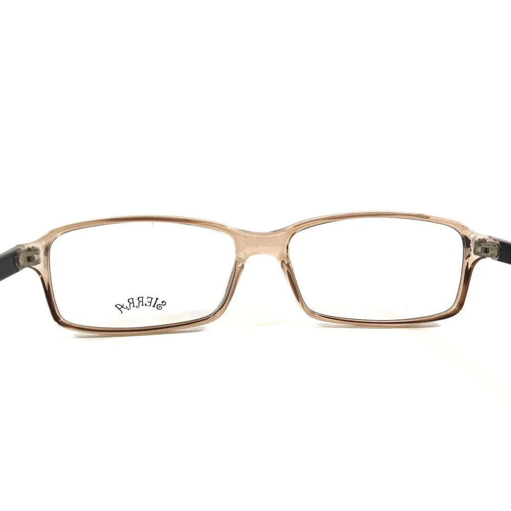 Sierra Eyeglasses Frames S334 Smoke Brown Black Rectangle Full Rim 54-17-140